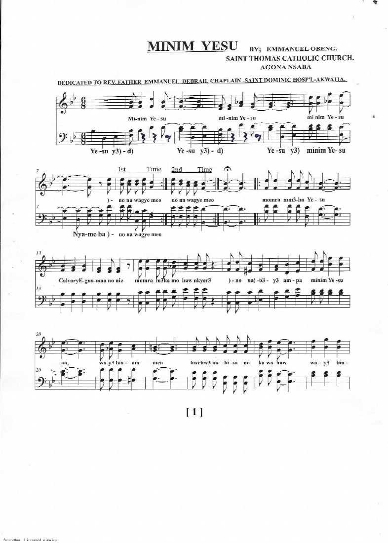 First-page preview of Minim Yesu