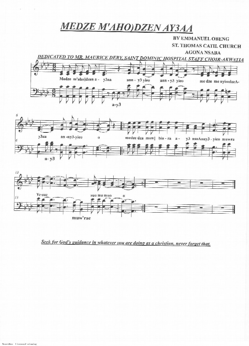 First-page preview of Medze m’ahoden aye a