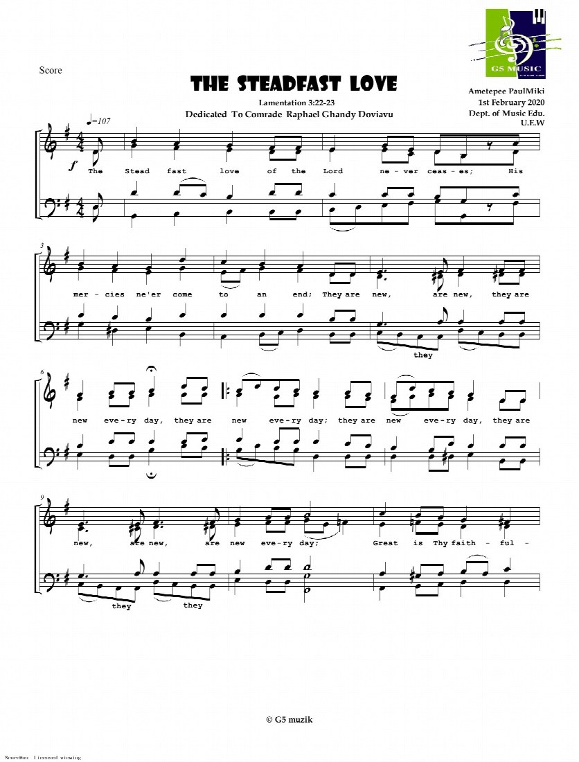 First-page preview of THE STEADFAST LOVE