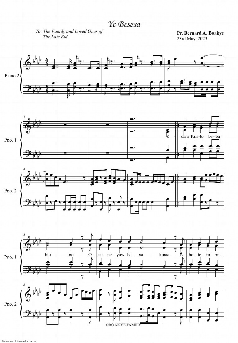 First-page preview of Yebesesa