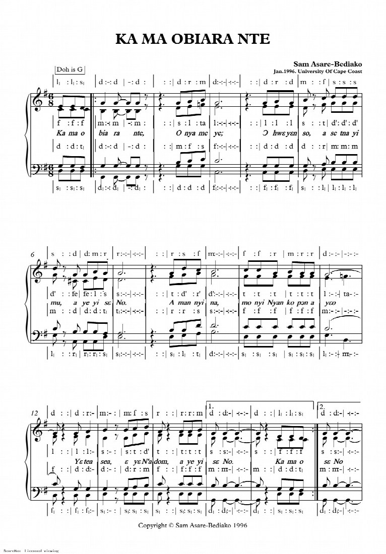 First-page preview of Ka ma obiara nte