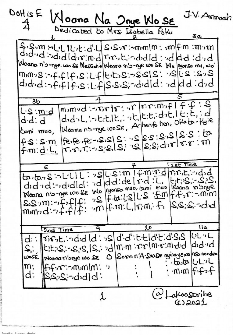 First-page preview of Woana Na Onye Wo Se