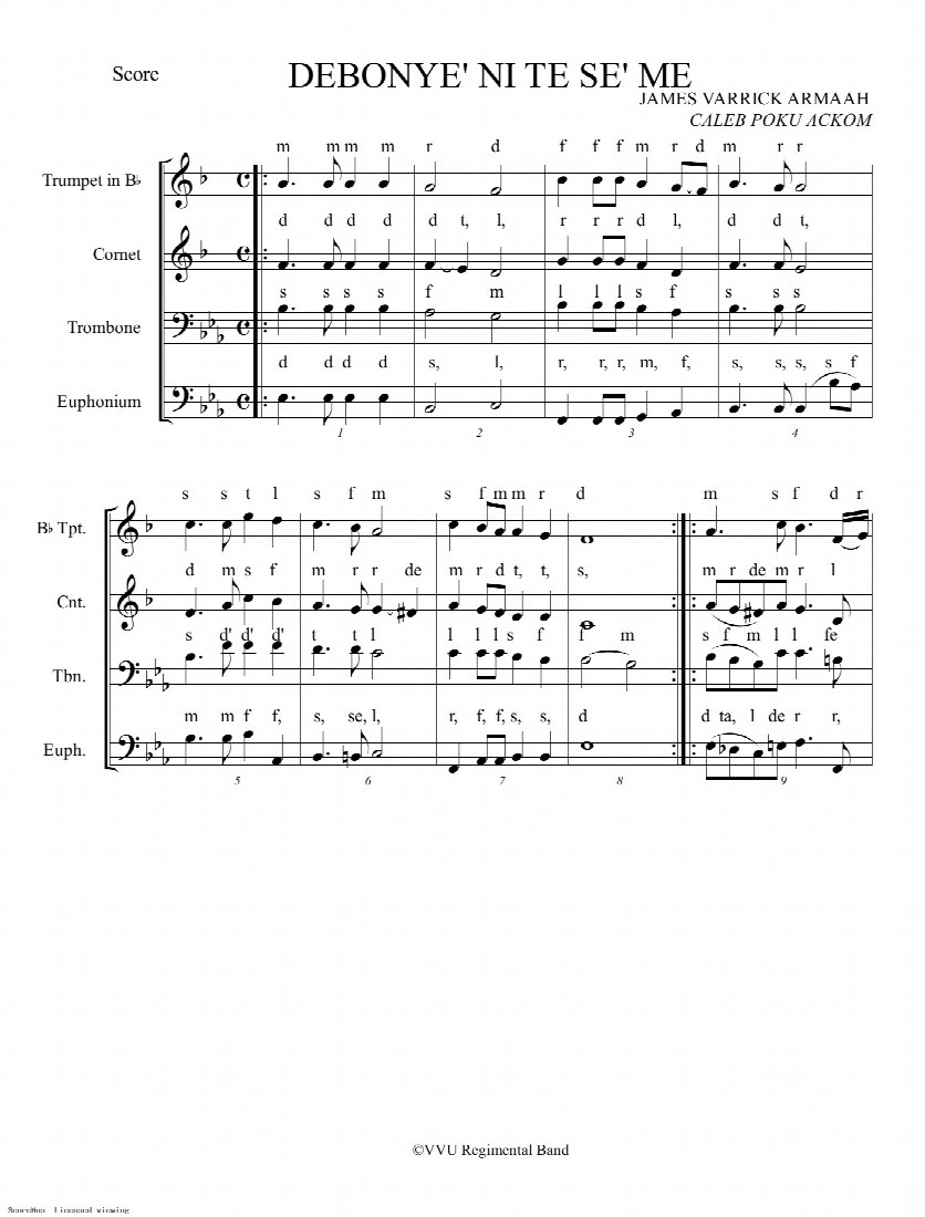 First-page preview of Debonye’ni te se me