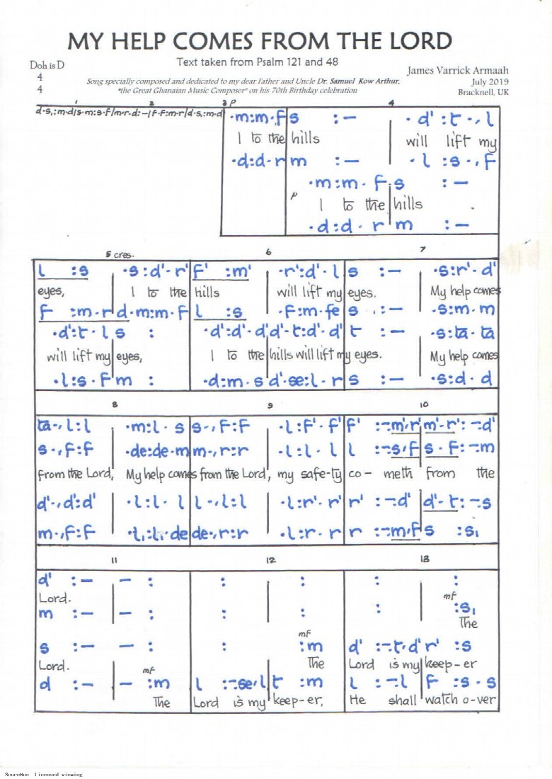 First-page preview of My Help Comes From the Lord