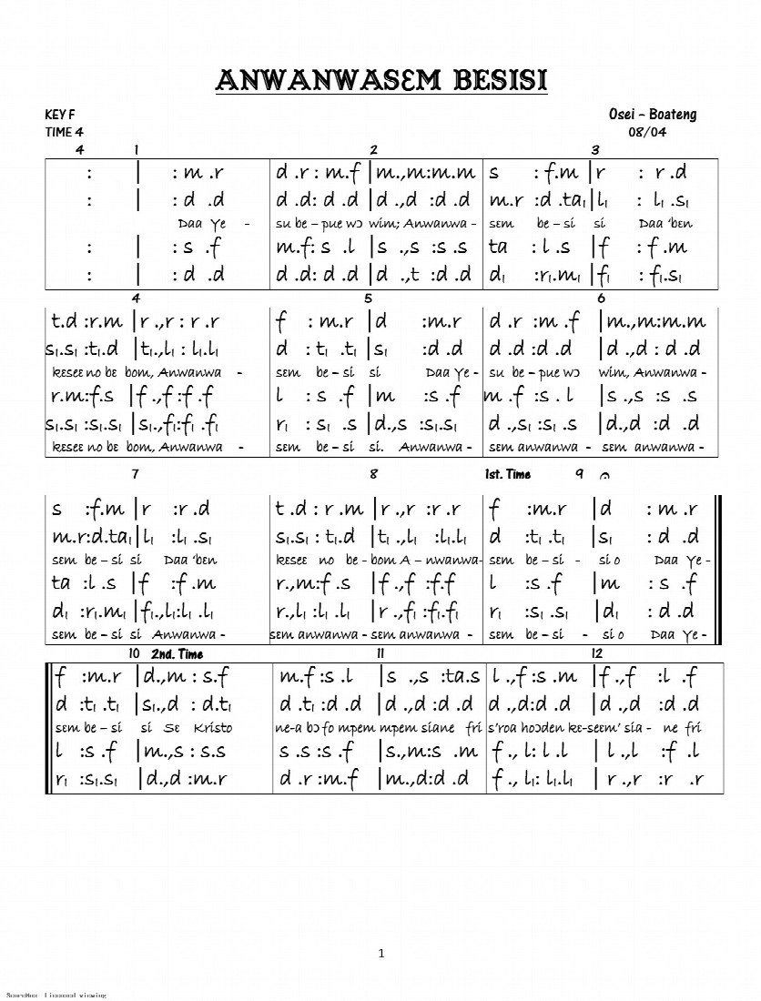 First-page preview of Anwanwasem Besisi