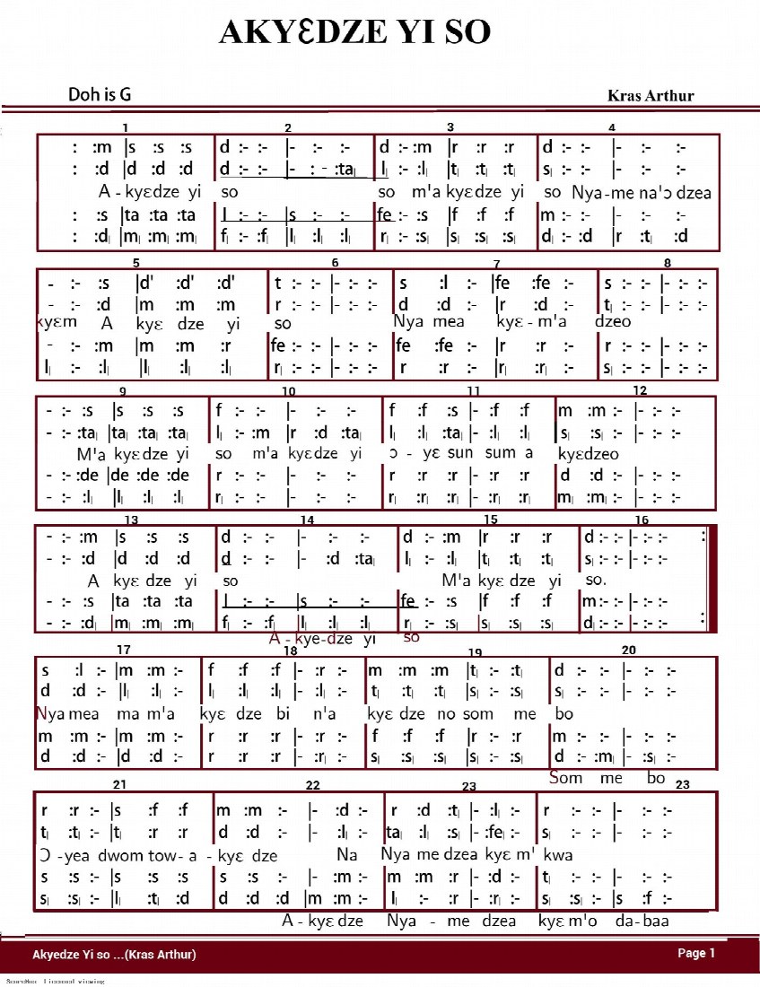 First-page preview of AKYEDZE YI SO