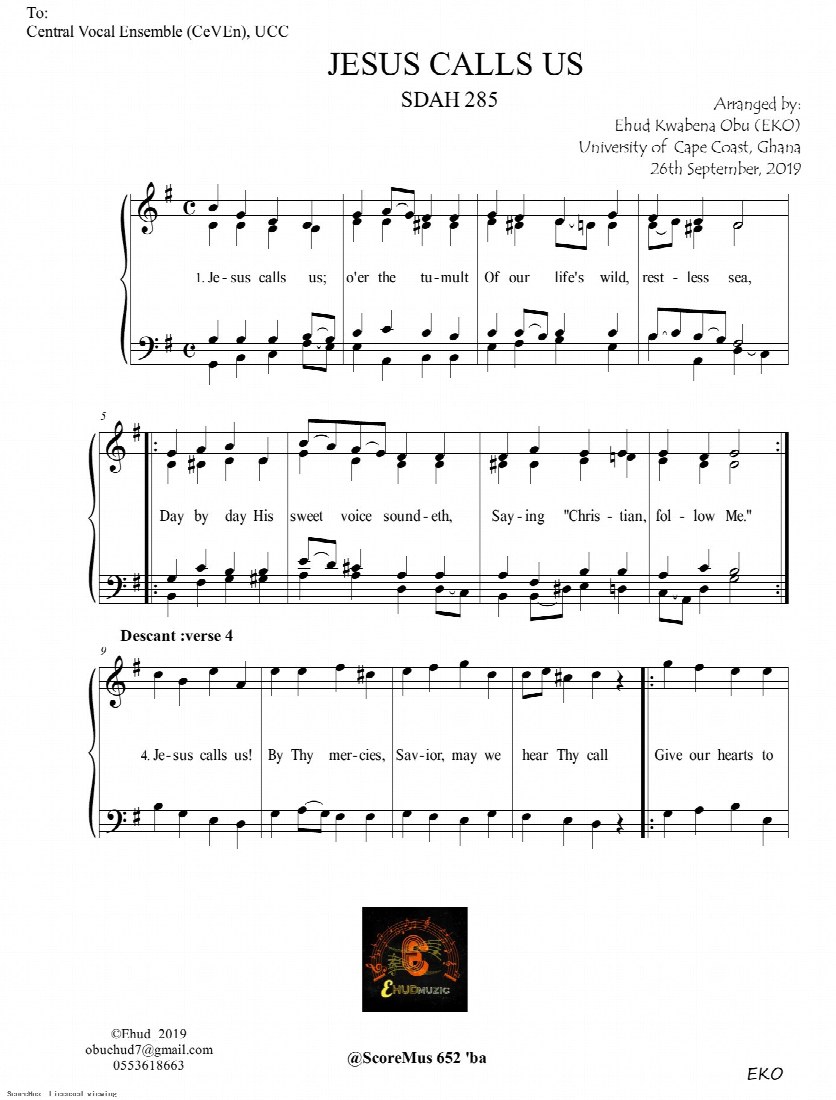 First-page preview of Jesus Calls Us