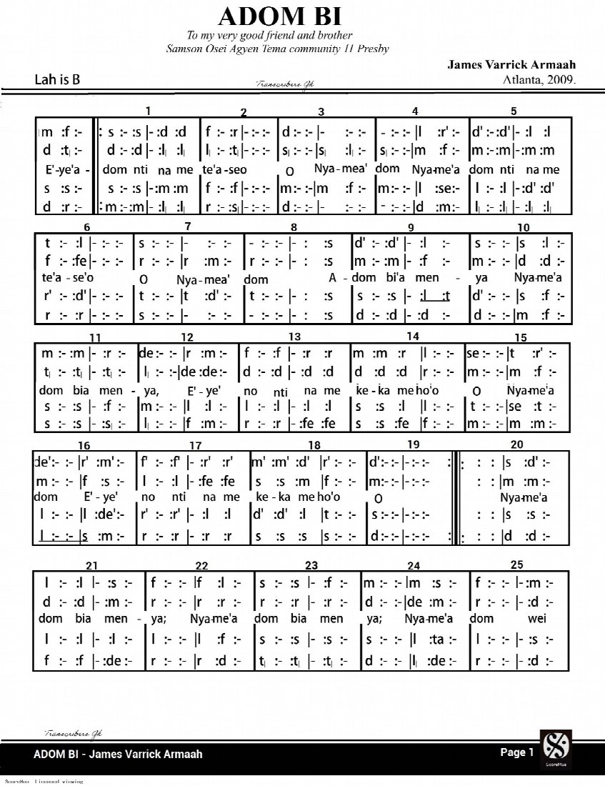 First-page preview of ADOM BI.