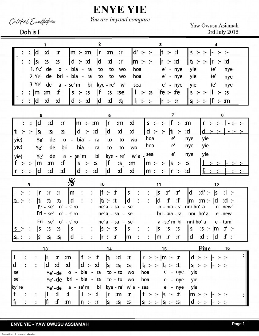 First-page preview of ENYE YIE