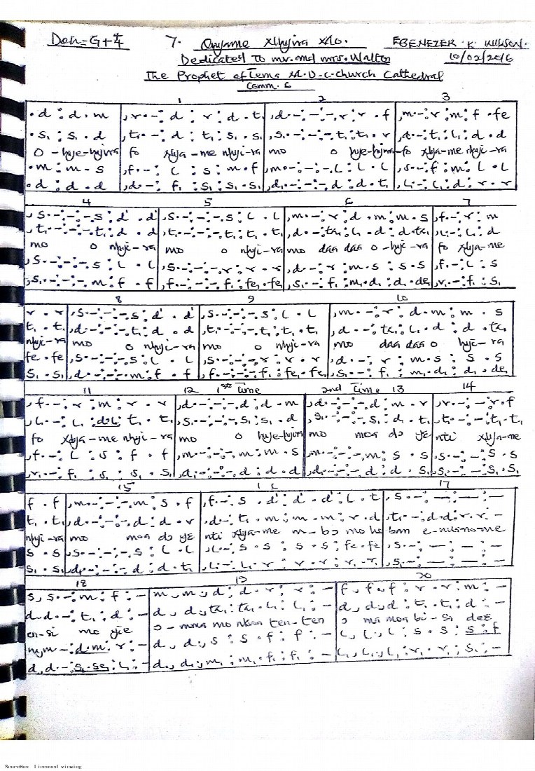 First-page preview of Onyame nhyira mo