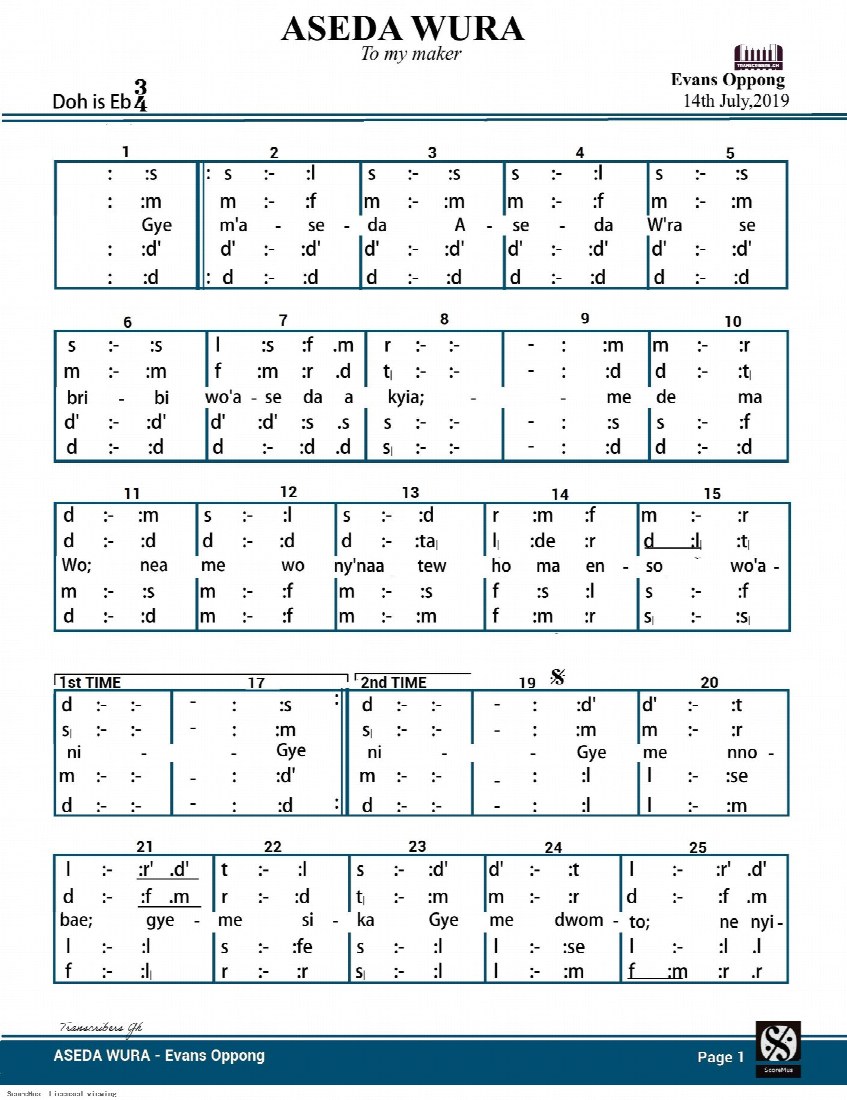 First-page preview of ASEDA WURA
