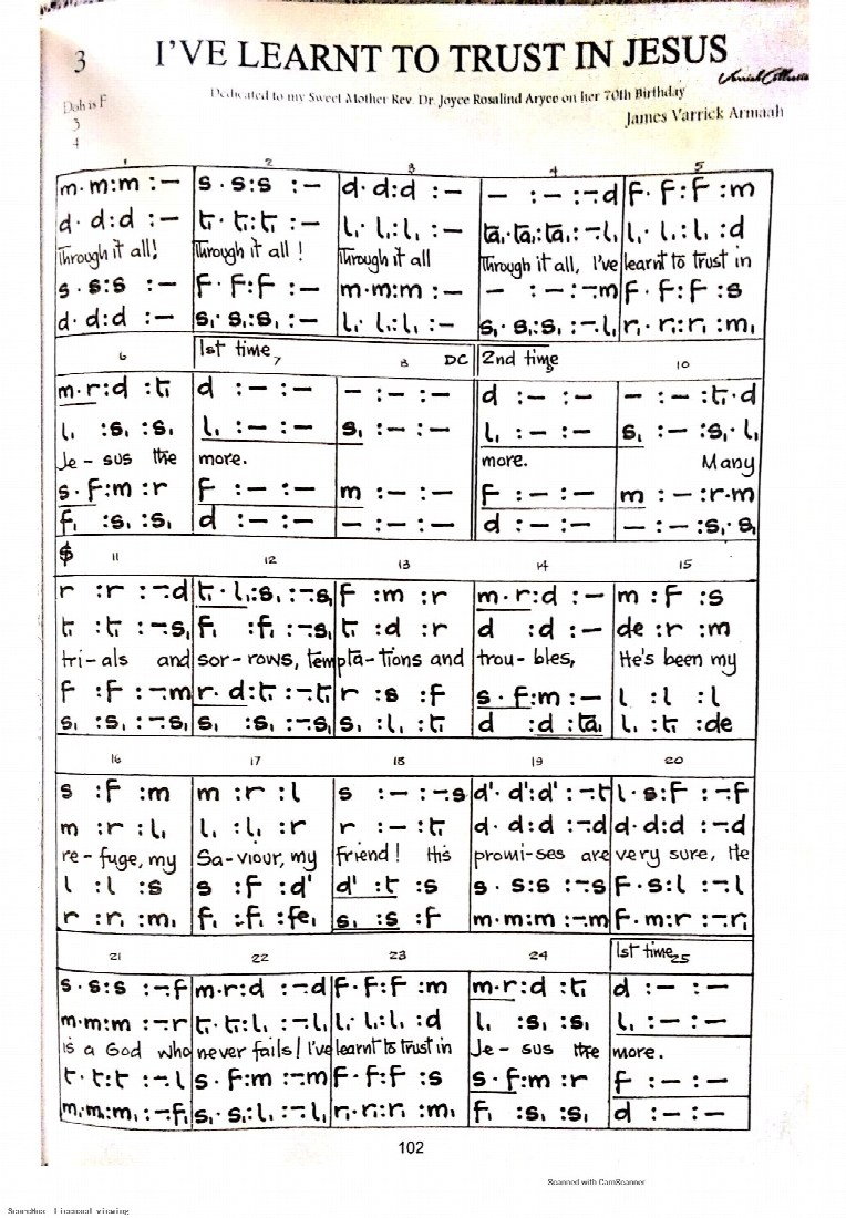 First-page preview of I’ve learnt to trust in Jesus