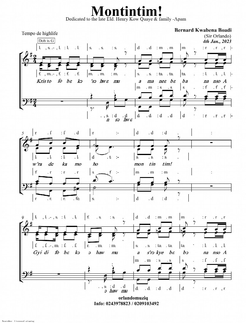 First-page preview of Montintim
