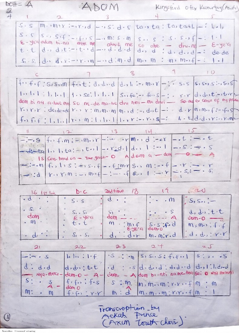 First-page preview of Adom