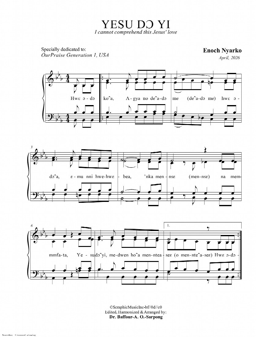 First-page preview of Yesu do yi