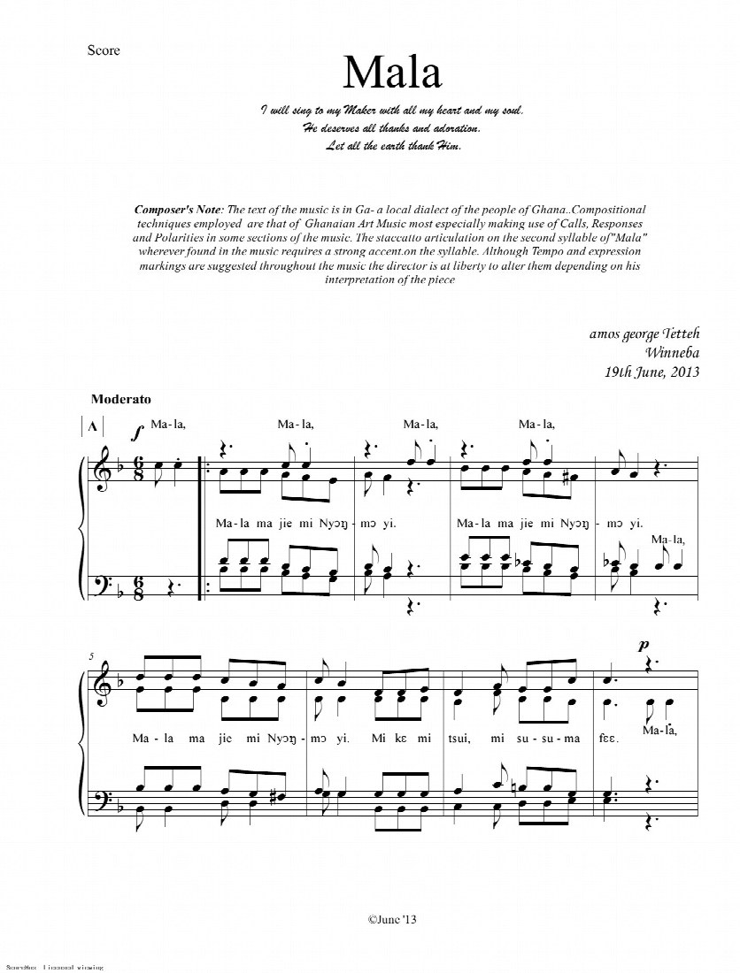 First-page preview of Mala