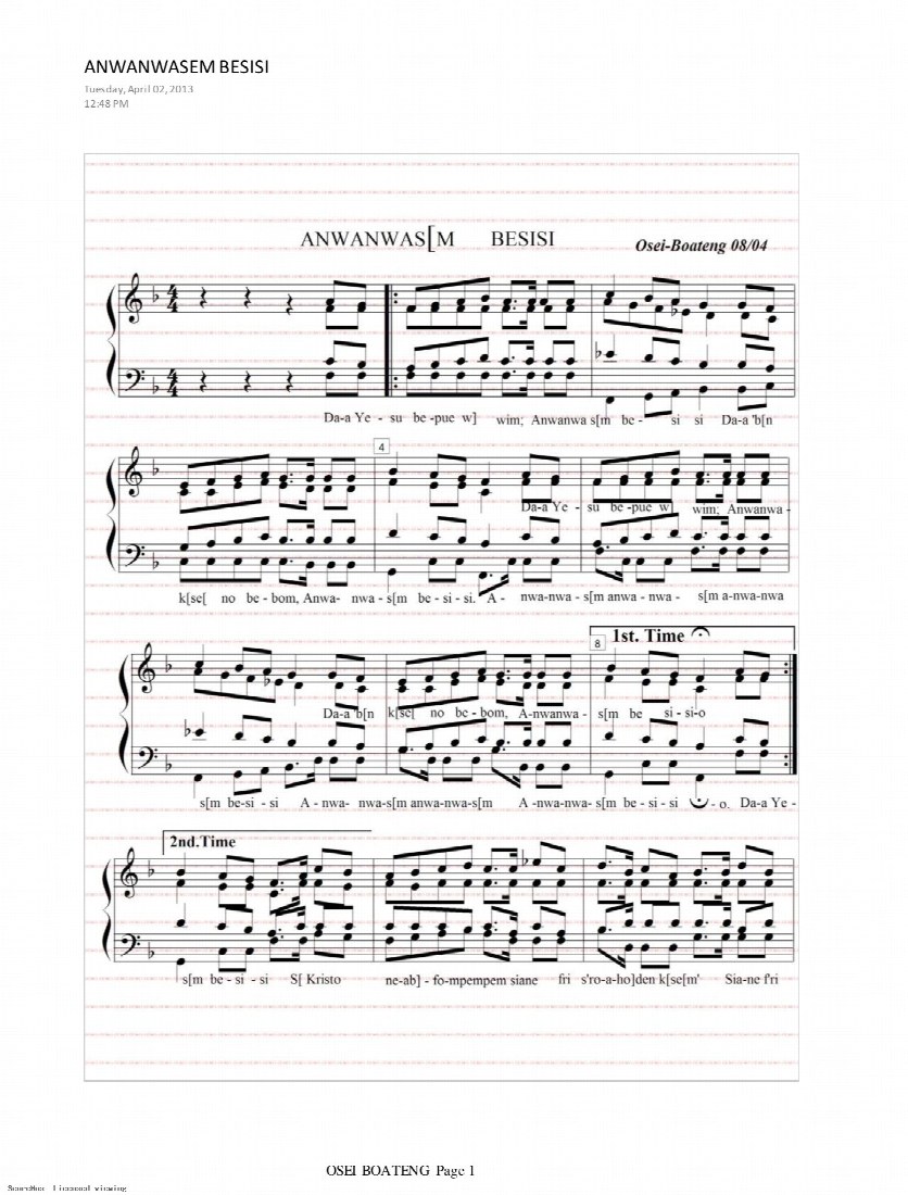 First-page preview of Anwanwasem Besisi