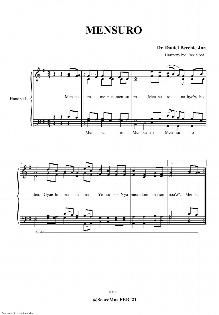 First-page preview of Mensuro