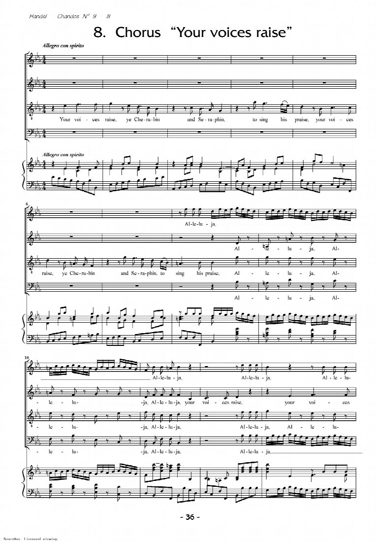 First-page preview of Chorus "Your Voices Raise"