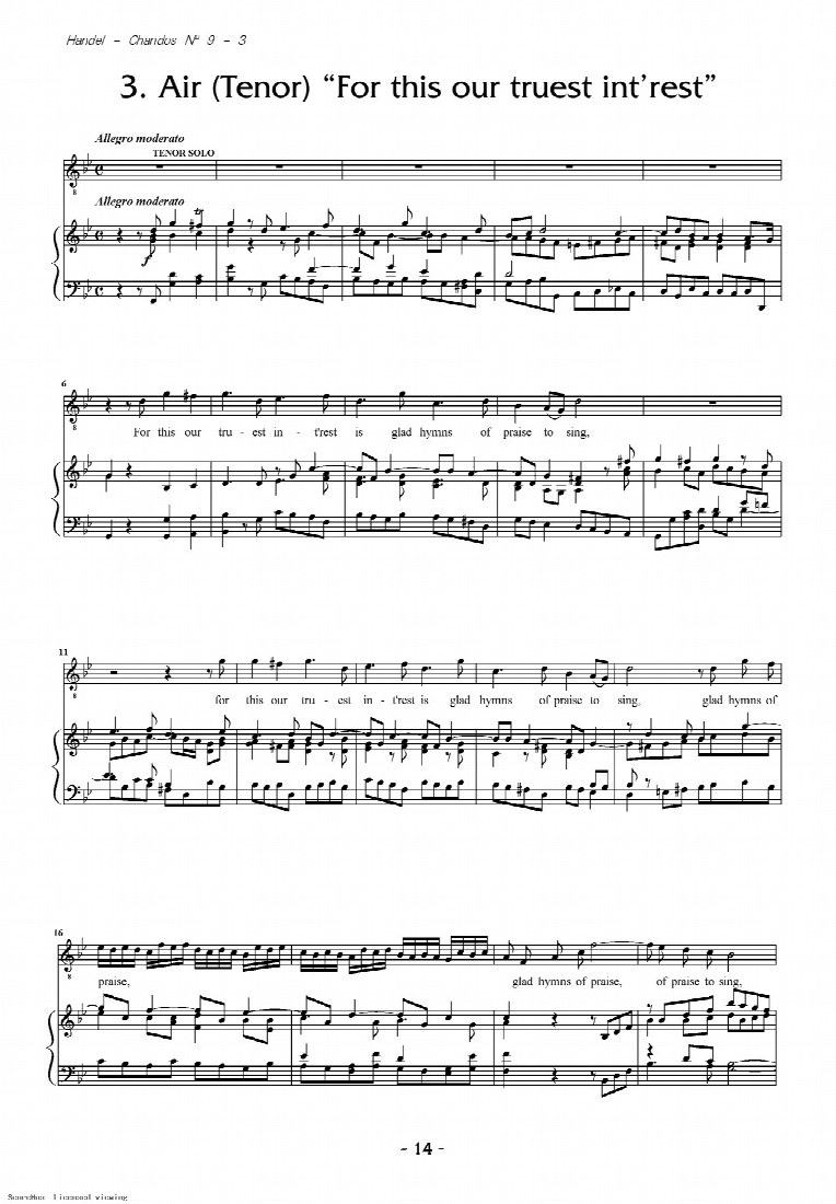 First-page preview of Air(Bass) "For this our truest int'rest"