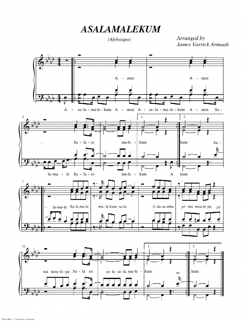 First-page preview of ASALAMALEKUM