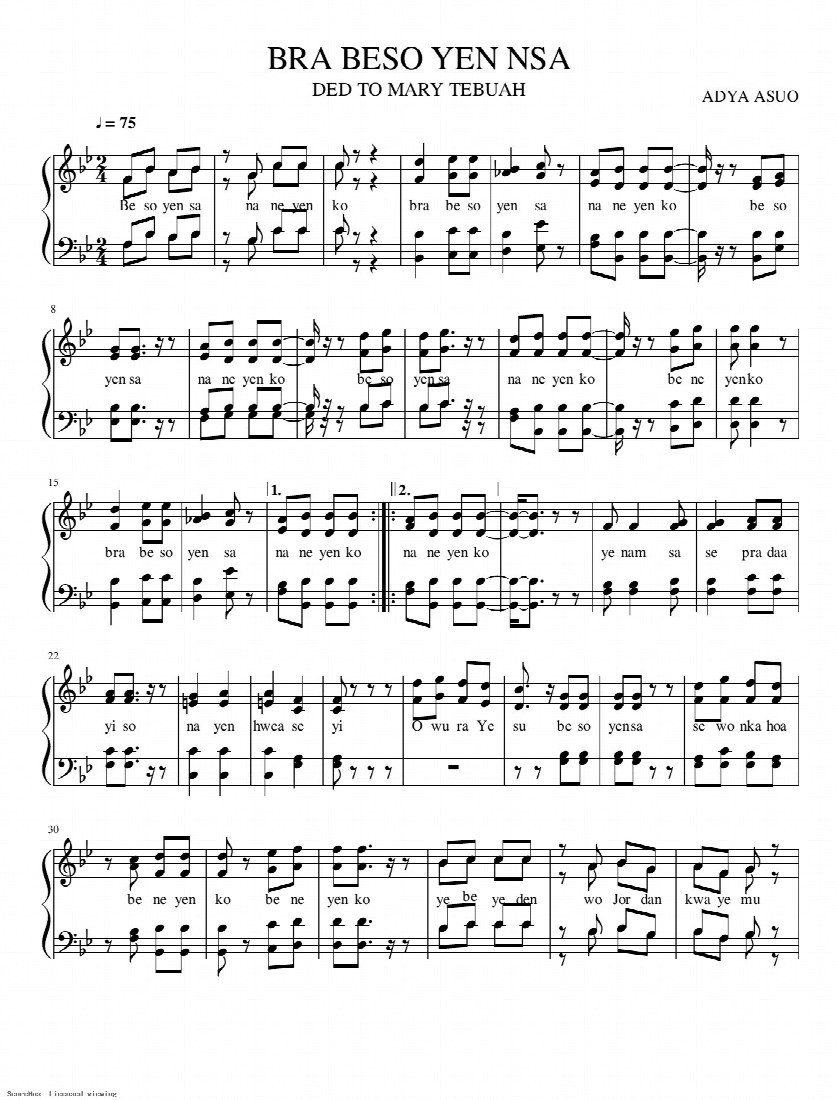 First-page preview of Bra beso yen nsa