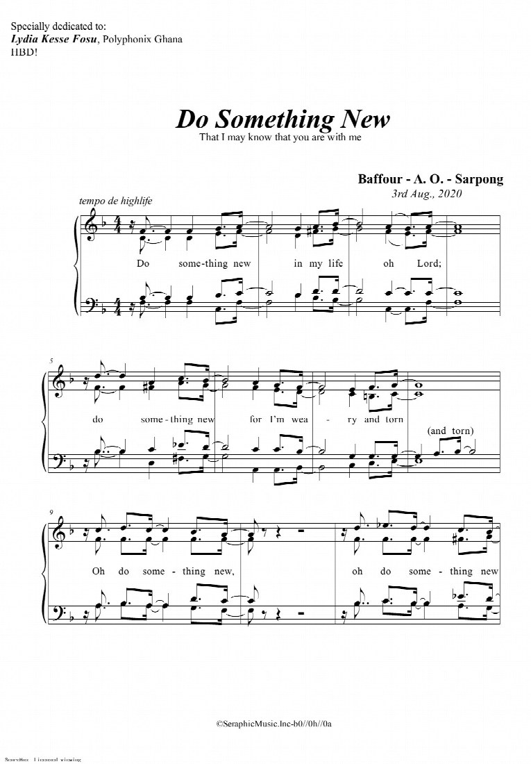 First-page preview of Do Something New
