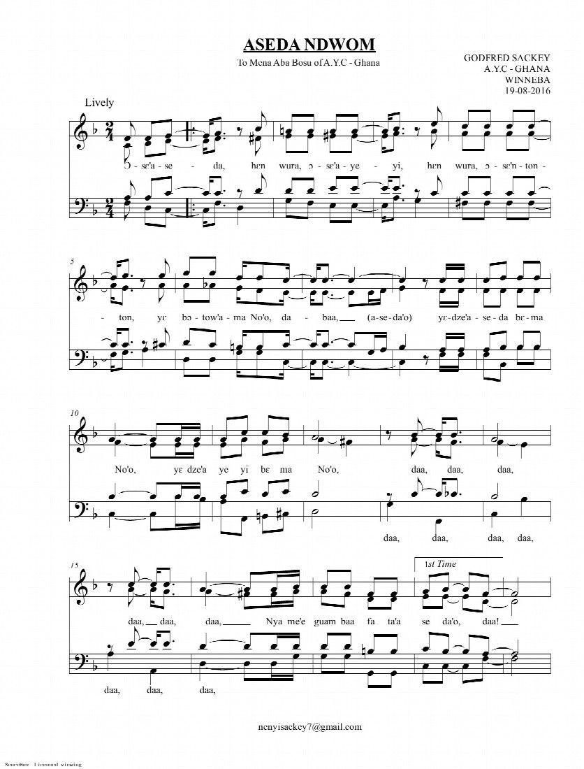 First-page preview of Aseda Ndwom