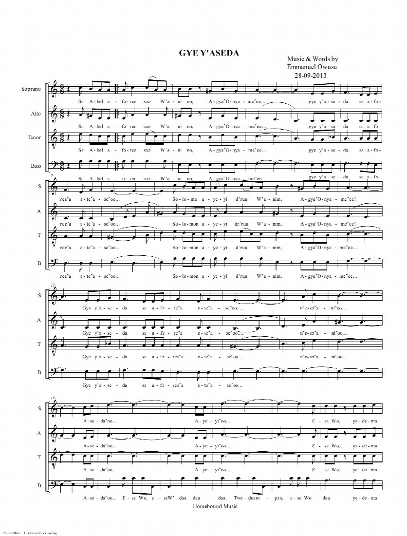 First-page preview of GYE Y'ASEDA