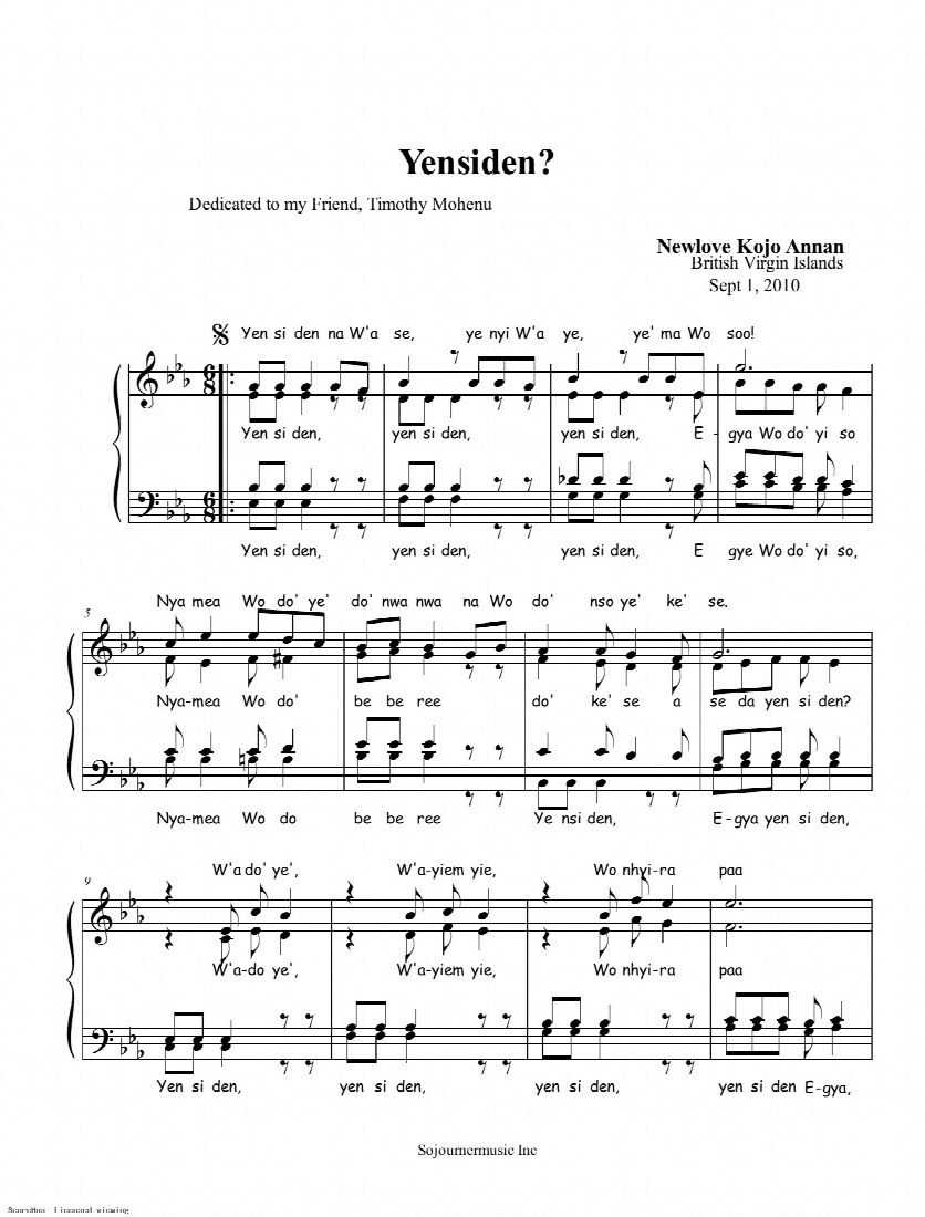 First-page preview of Yensiden?