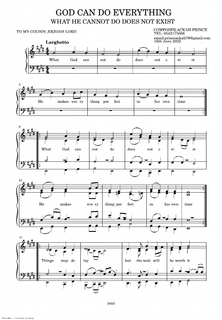 First-page preview of God can do everything