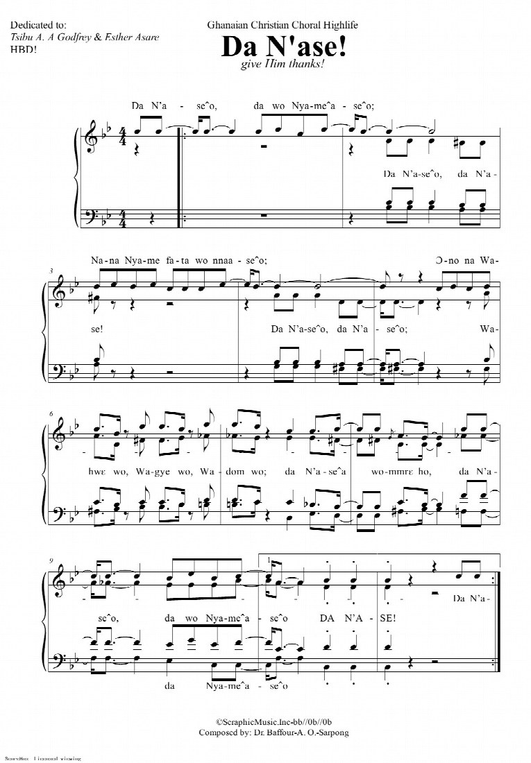 First-page preview of Da N'ase