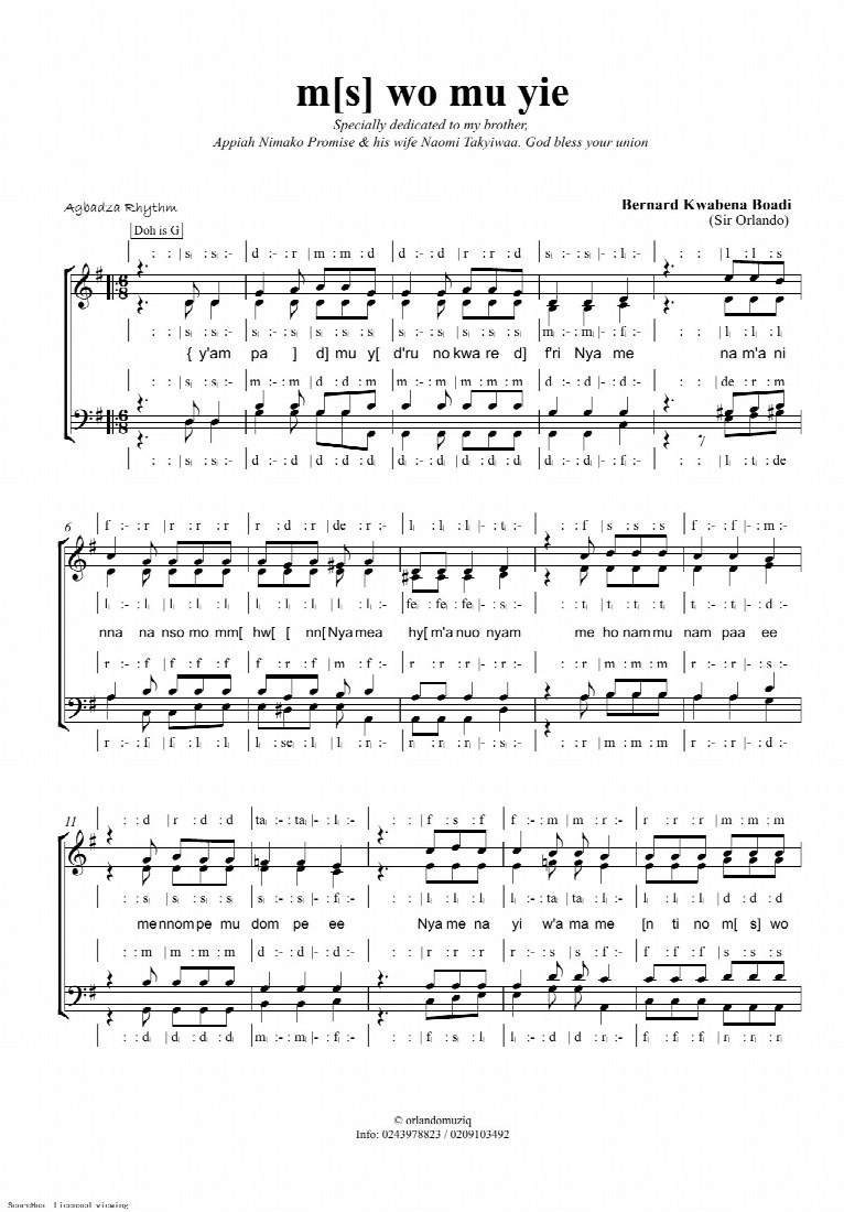 First-page preview of Meso Wo Mu Yie