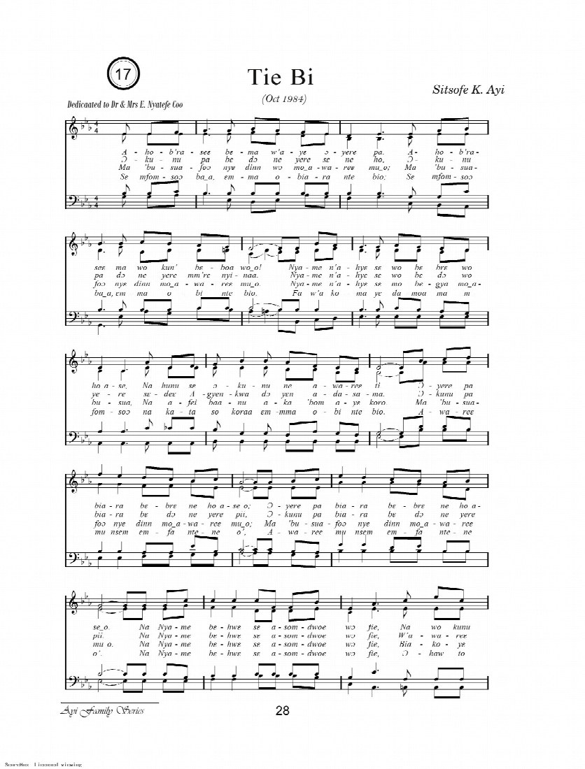 First-page preview of Tie Bi