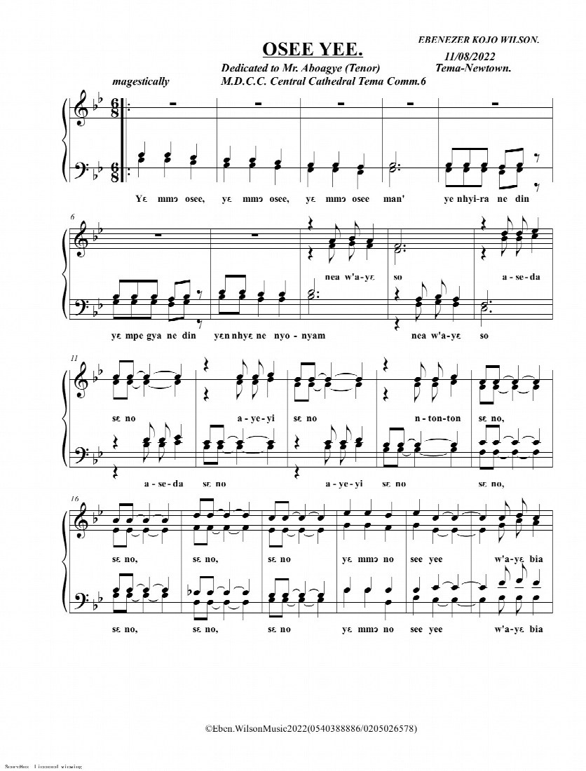 First-page preview of OSEE YEE