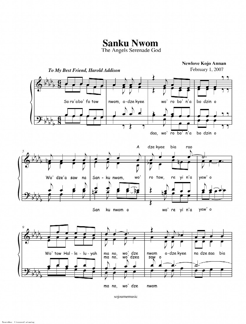First-page preview of Sanku Nwom