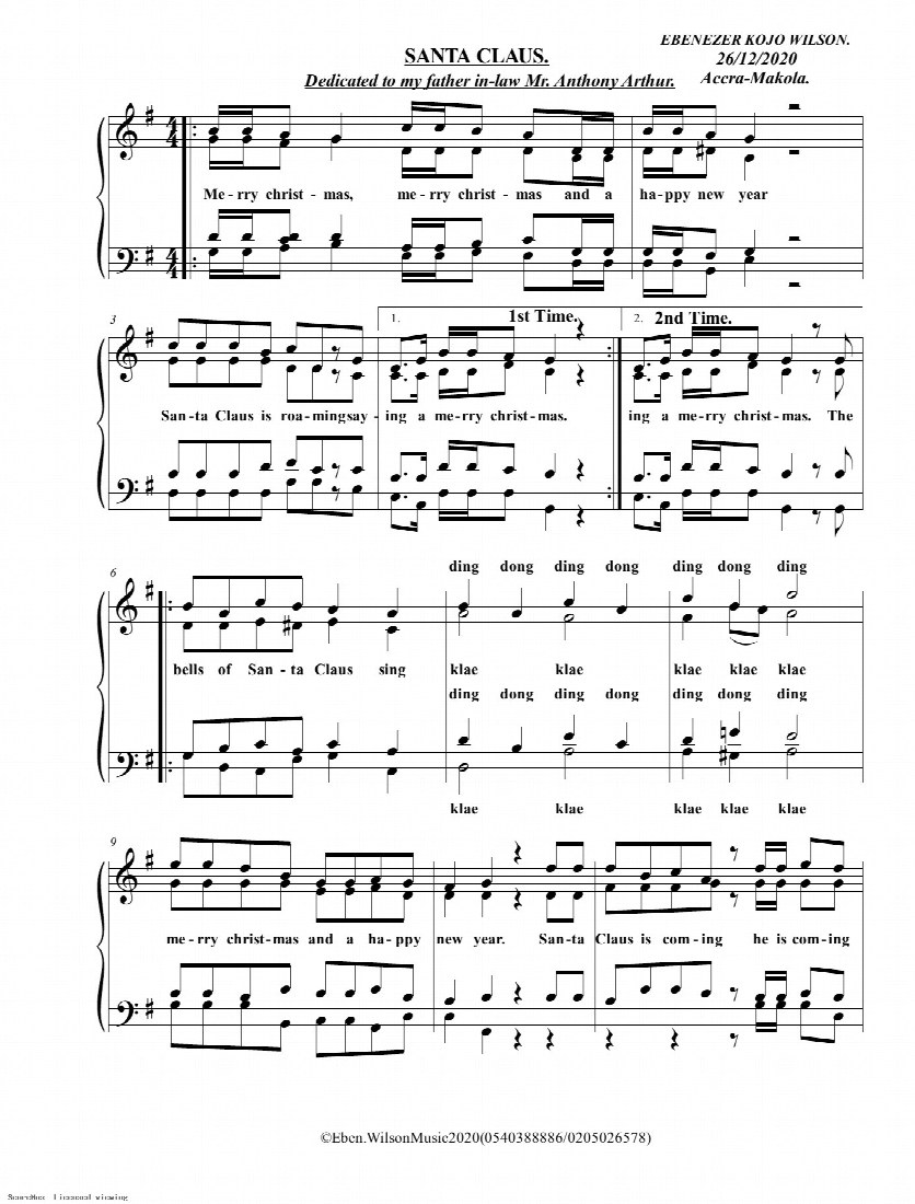 First-page preview of SANTA CLAUS