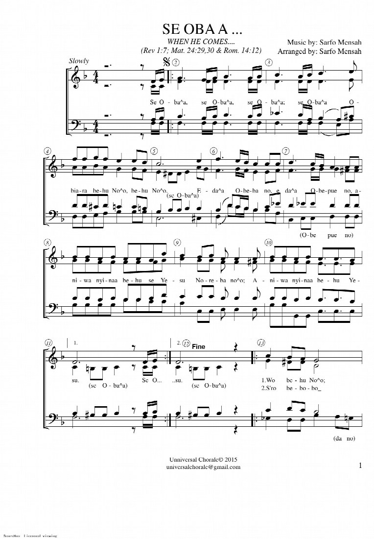 First-page preview of Se Oba A