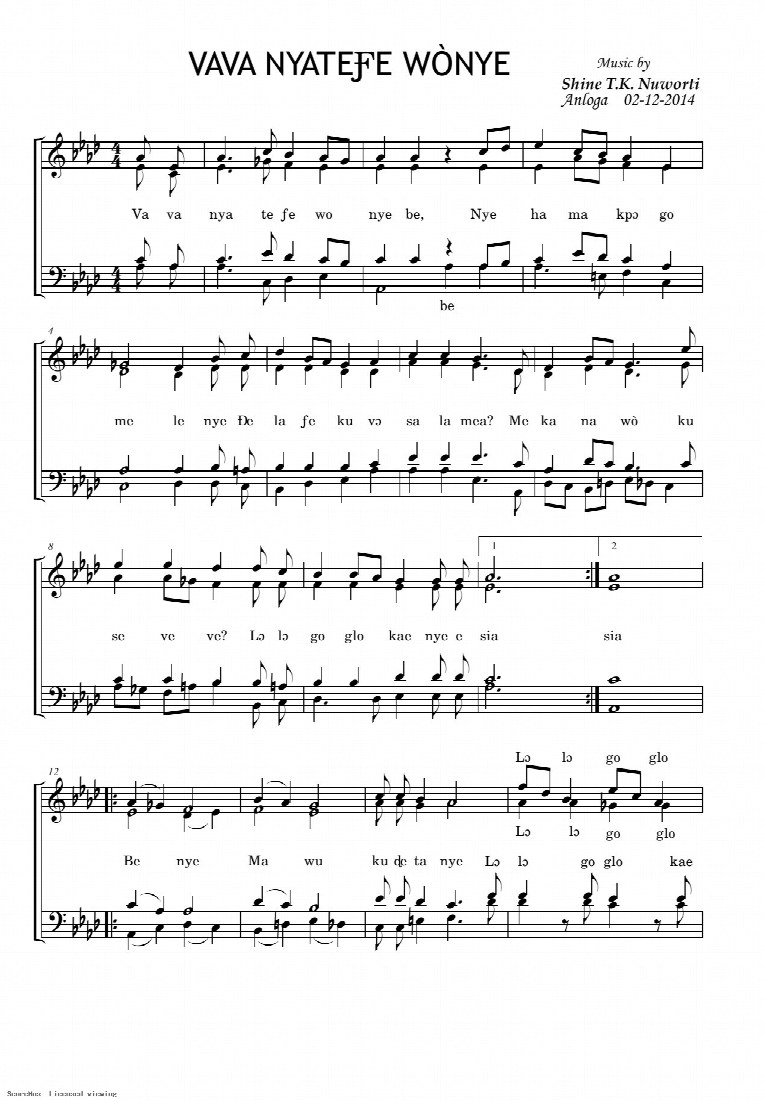 First-page preview of VAVA NYATEFE WÒNYE